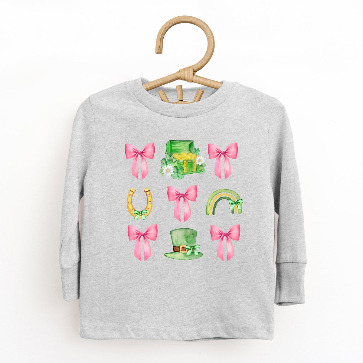 Leprechaun Chart Coquette - Toddler Long Sleeve Graphic Tee