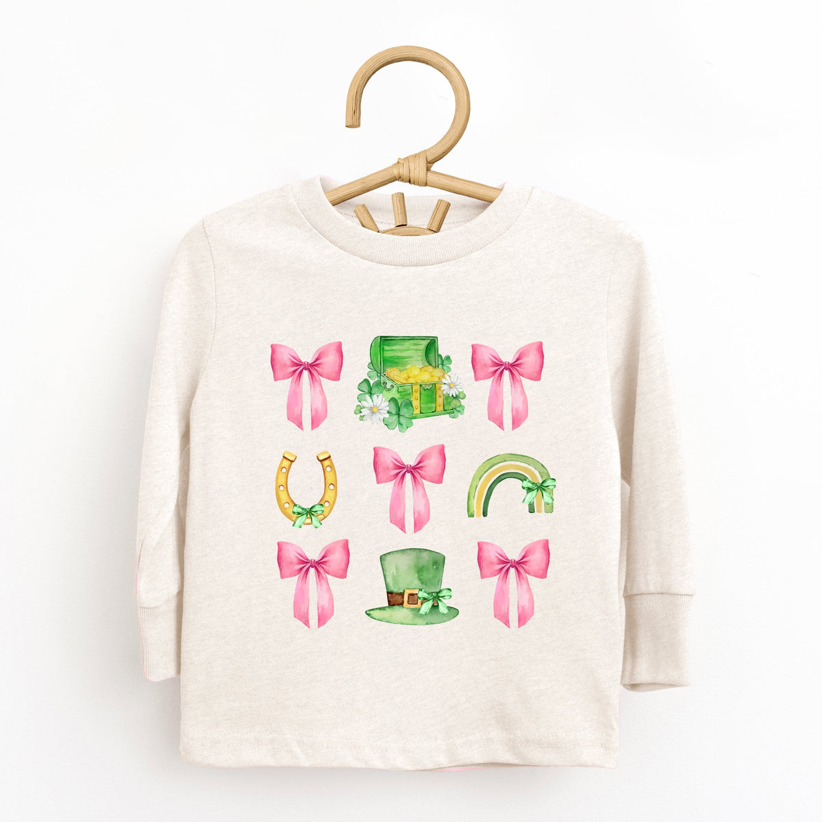 Leprechaun Chart Coquette - Toddler Long Sleeve Graphic Tee