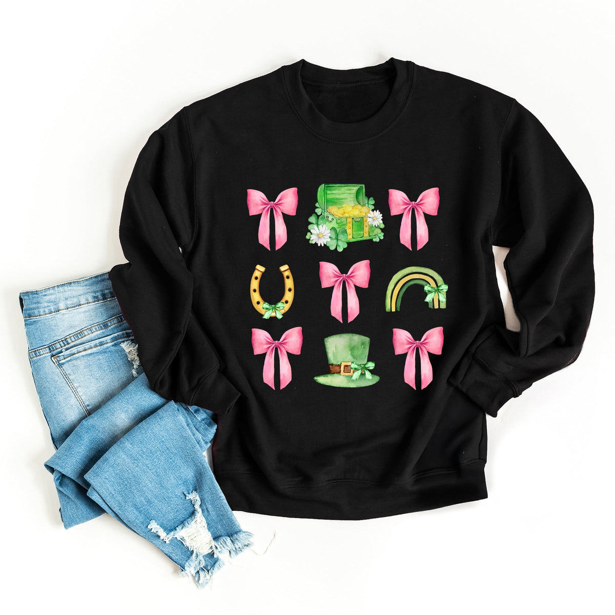 Leprechaun Chart Coquette - Women's Graphic Sweatshirt