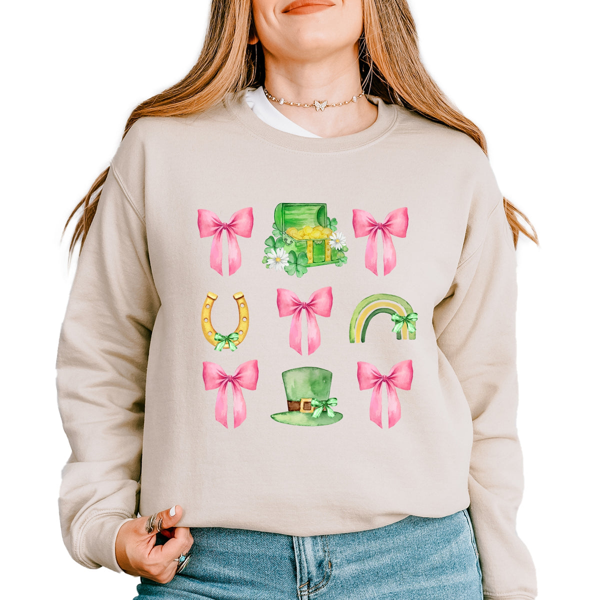Leprechaun Chart Coquette - Women's Graphic Sweatshirt