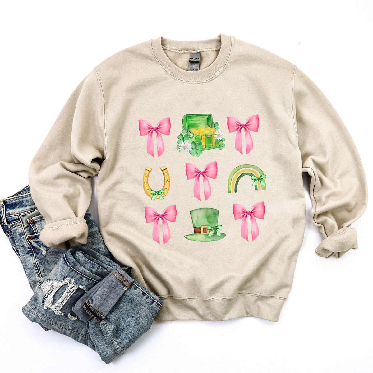 Leprechaun Chart Coquette - Women's Graphic Sweatshirt
