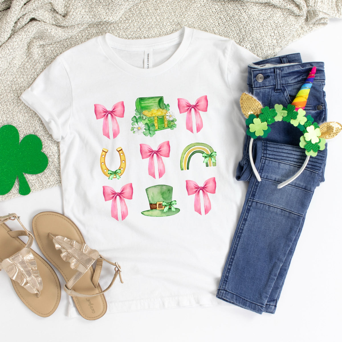 Leprechaun Chart Coquette - Youth Short Sleeve Graphic T-Shirt