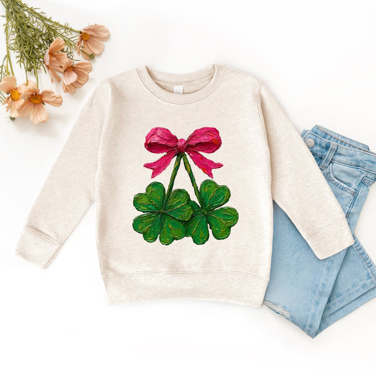 Clover Cherries Paint - Toddler Graphic Sweatshirt