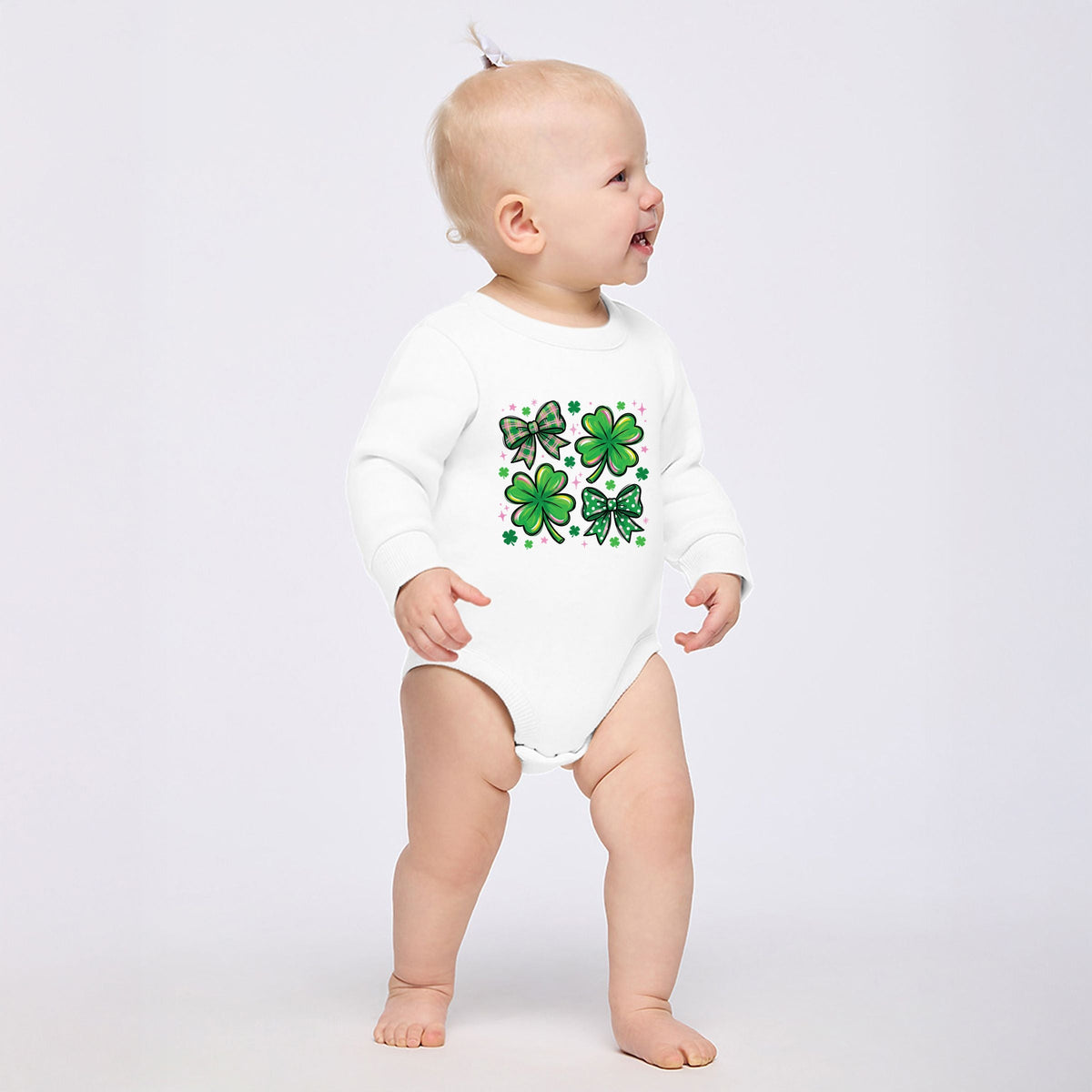 Clover Stars Coquette - Infant Fleece BodySuit