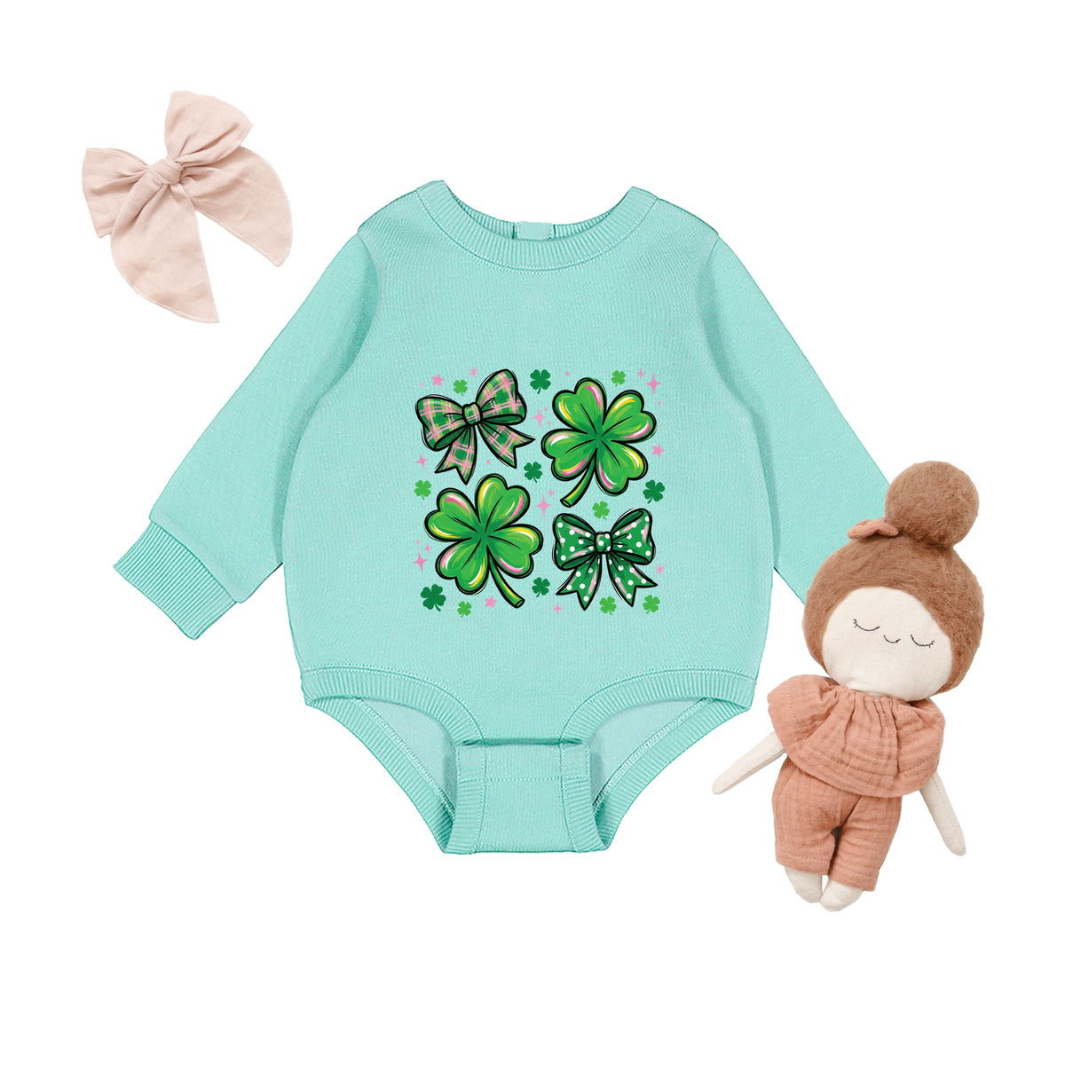 Clover Stars Coquette - Infant Fleece BodySuit