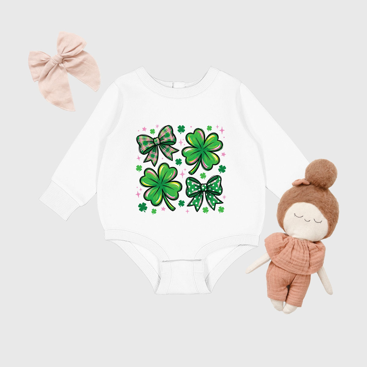 Clover Stars Coquette - Infant Fleece BodySuit