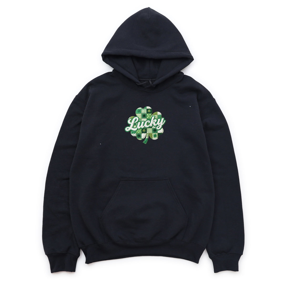 Lucky Clover Patchwork Print - Women's Graphic Hoodie