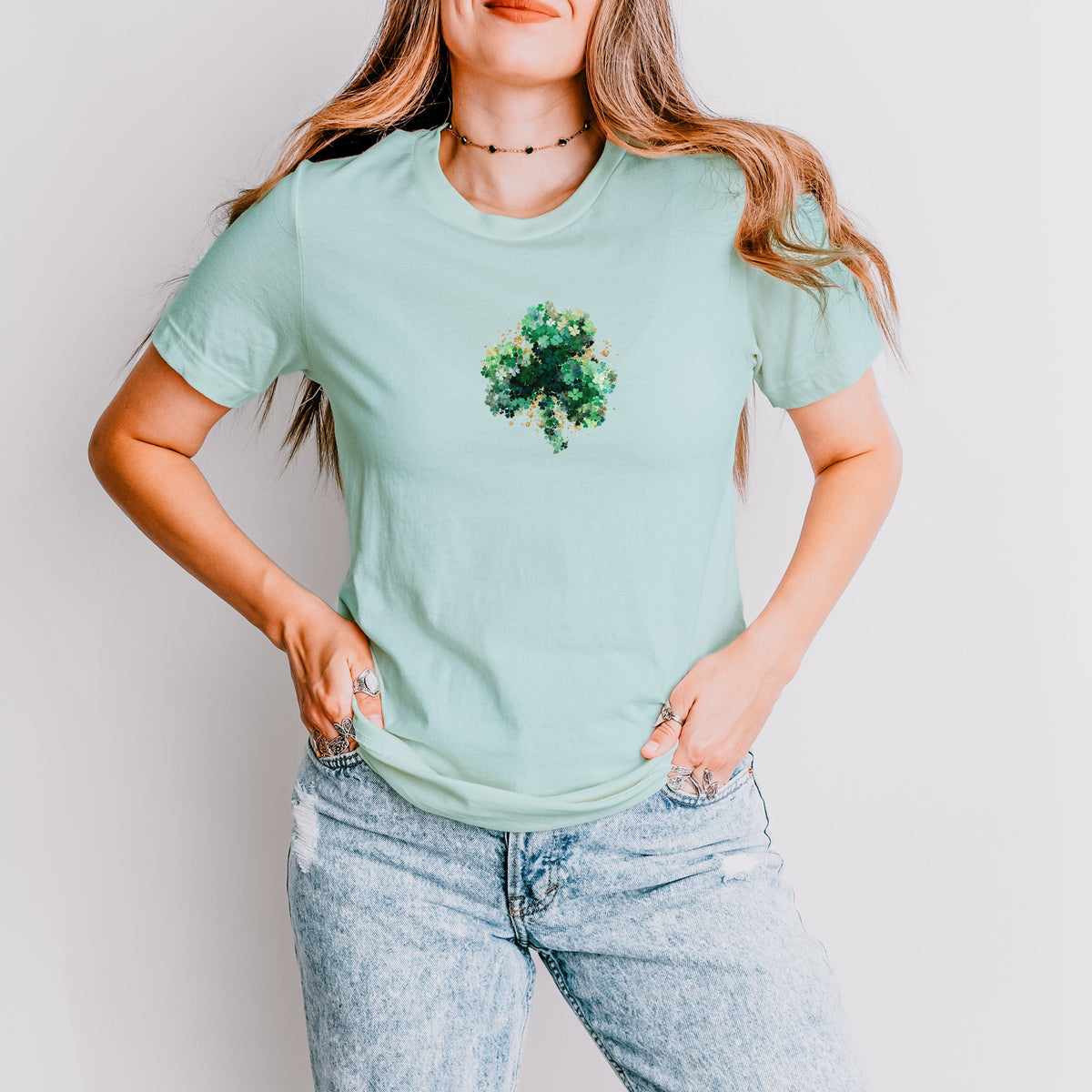 Clover Cluster - Women's Short Sleeve Graphic T-Shirt