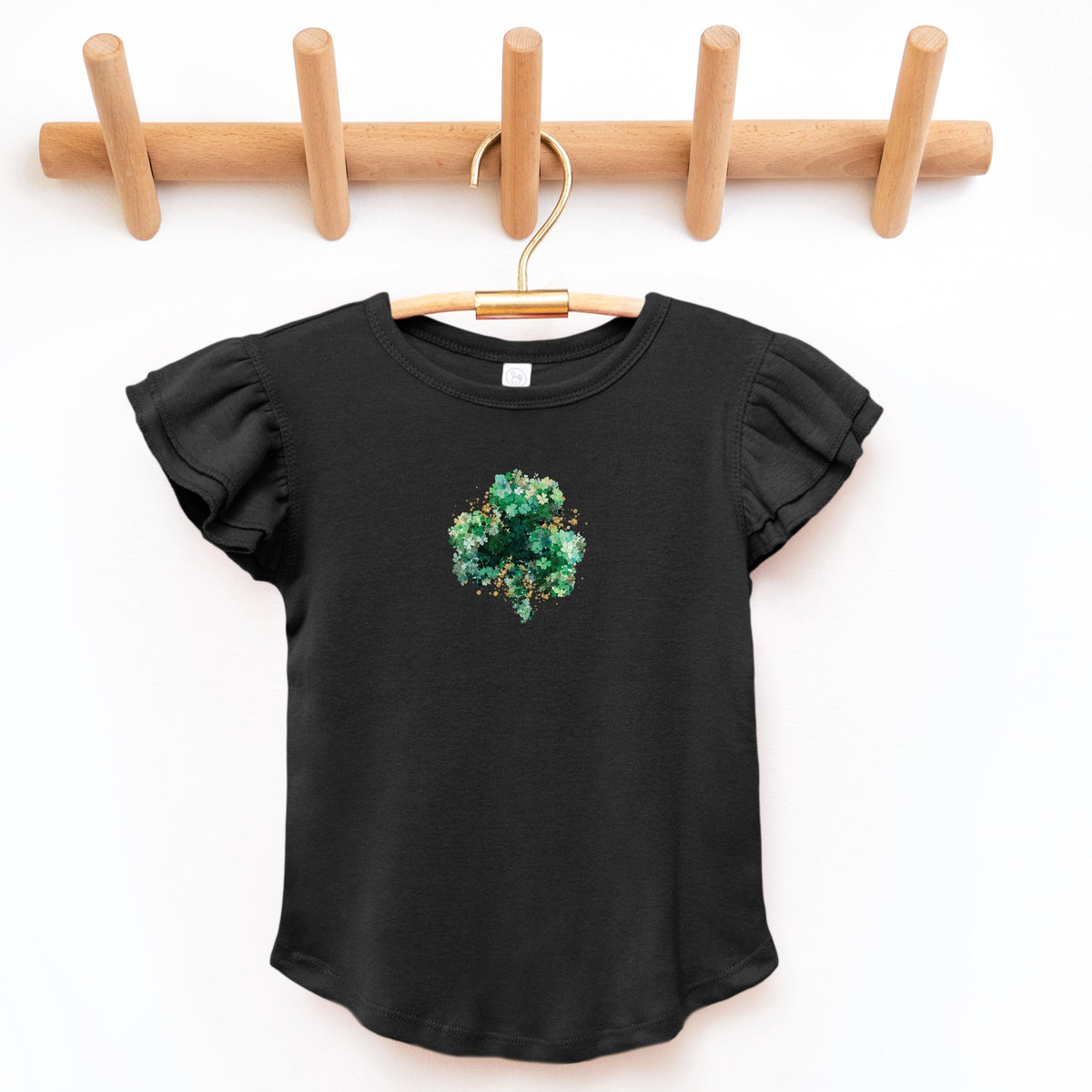 Clover Cluster - Flutter Sleeve Graphic T-Shirt