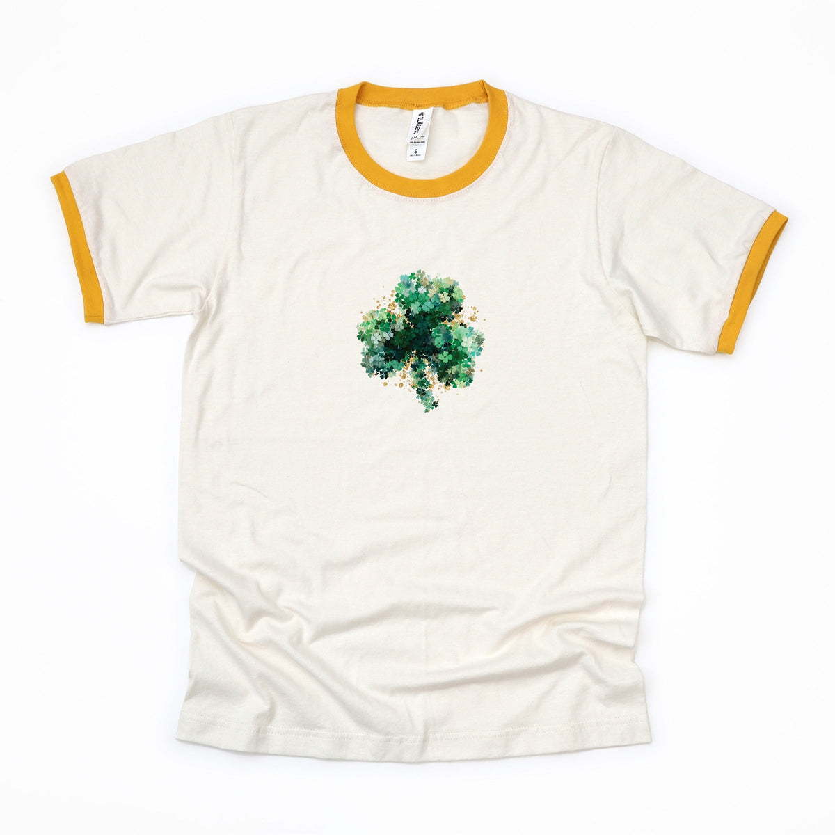 Clover Cluster - Women's Ringer Graphic T-Shirt