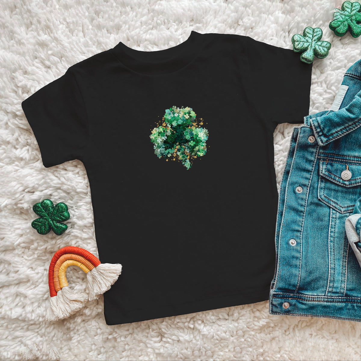 Clover Cluster - Toddler Short Sleeve Graphic T-Shirt