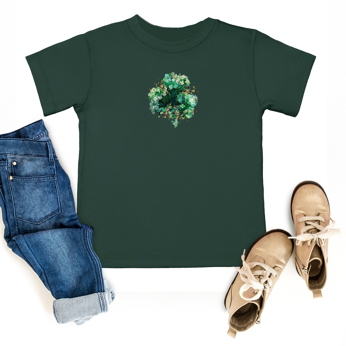 Clover Cluster - Toddler Short Sleeve Graphic T-Shirt