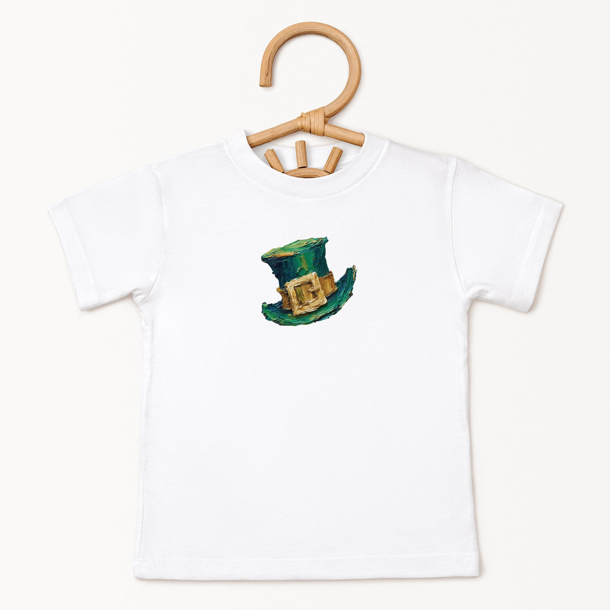 Leprechaun Hat Paint Print - Toddler Short Sleeve Graphic T-Shirt