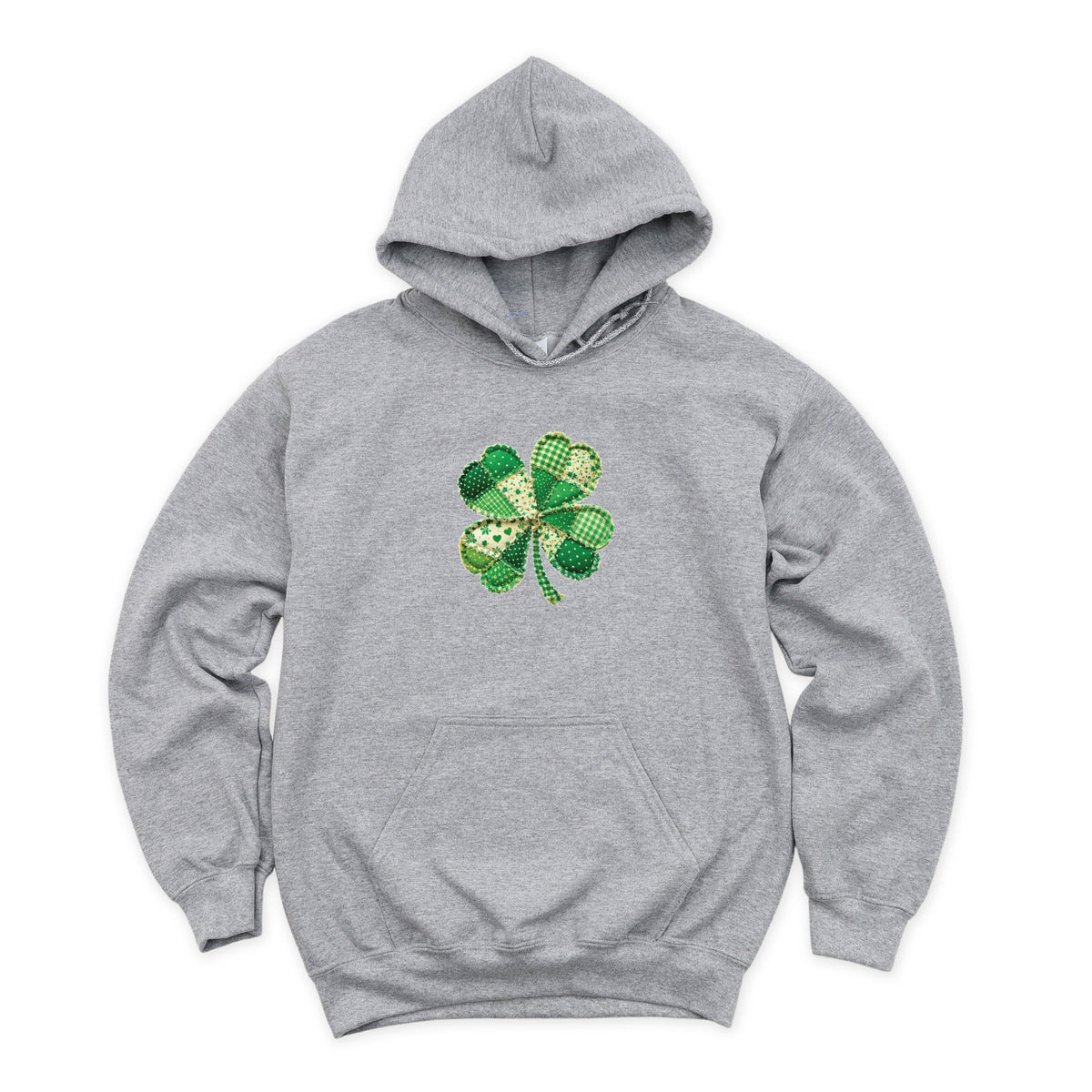Four Leaf Clover Patchwork Print - Women's Graphic Hoodie