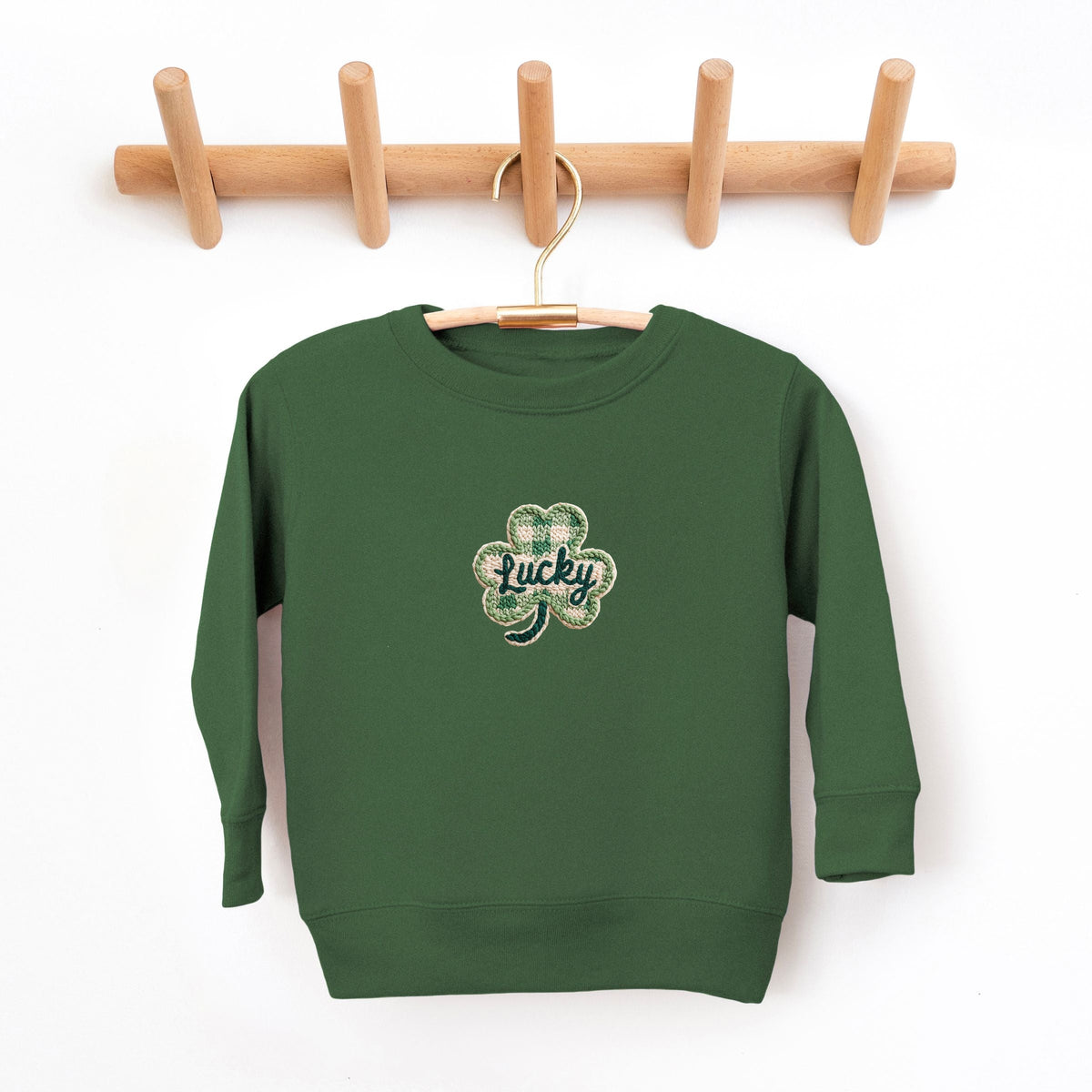 Lucky Clover Yarn Print - Toddler Graphic Sweatshirt