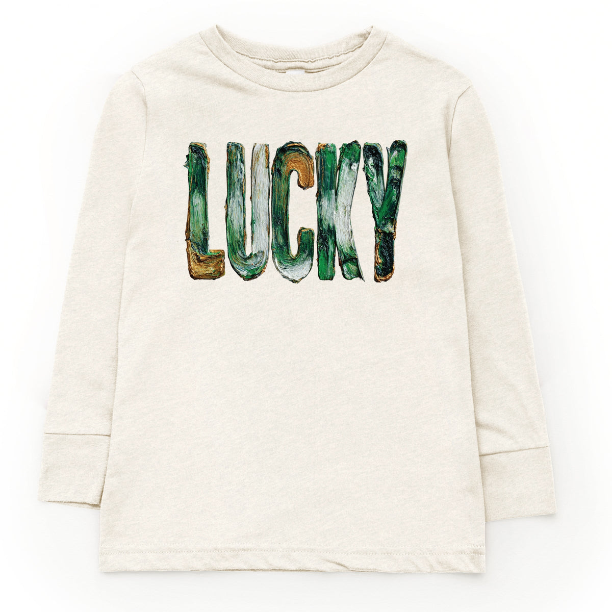 Lucky Paint Print - Youth Long Sleeve Graphic T-Shirt