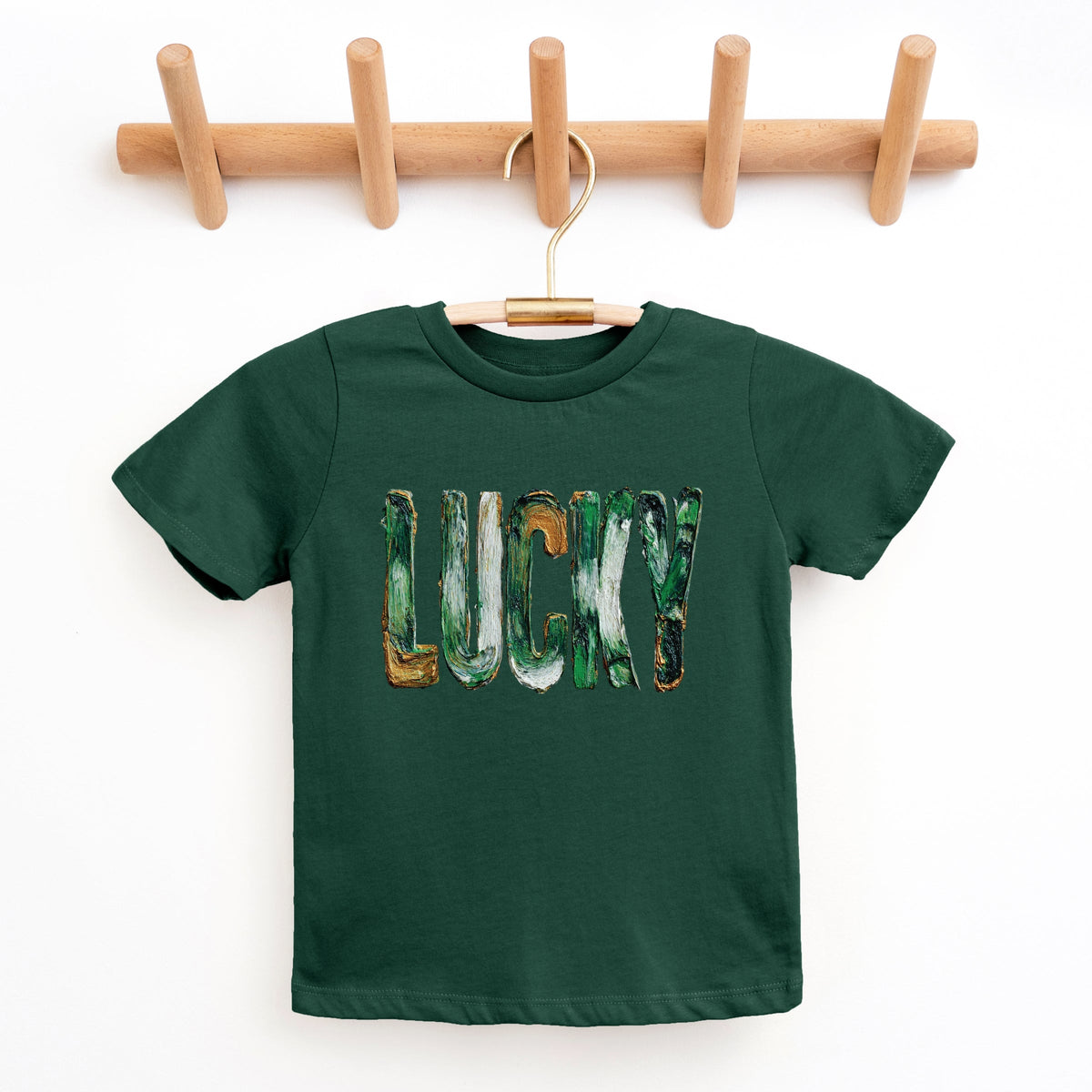 Lucky Paint Print - Youth Short Sleeve Graphic T-Shirt