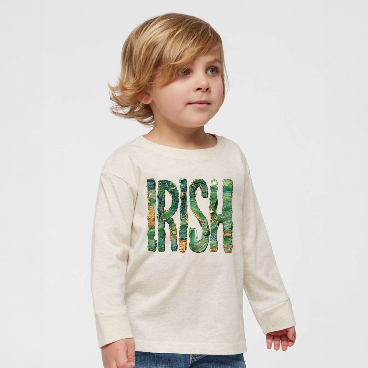 Irish Paint Print - Toddler Long Sleeve Graphic Tee