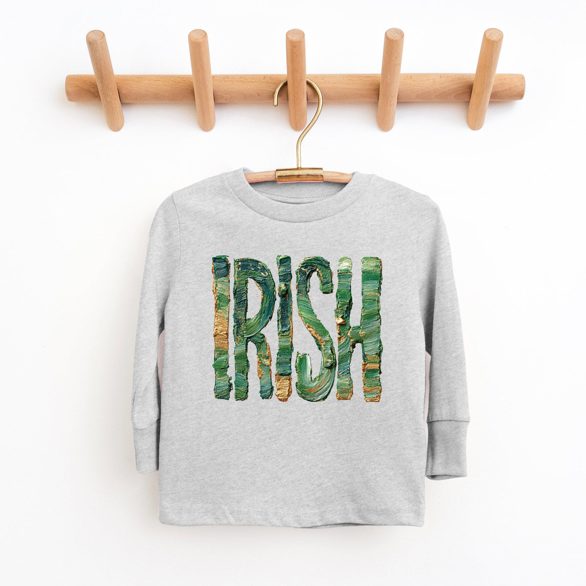 Irish Paint Print - Youth Long Sleeve Graphic T-Shirt