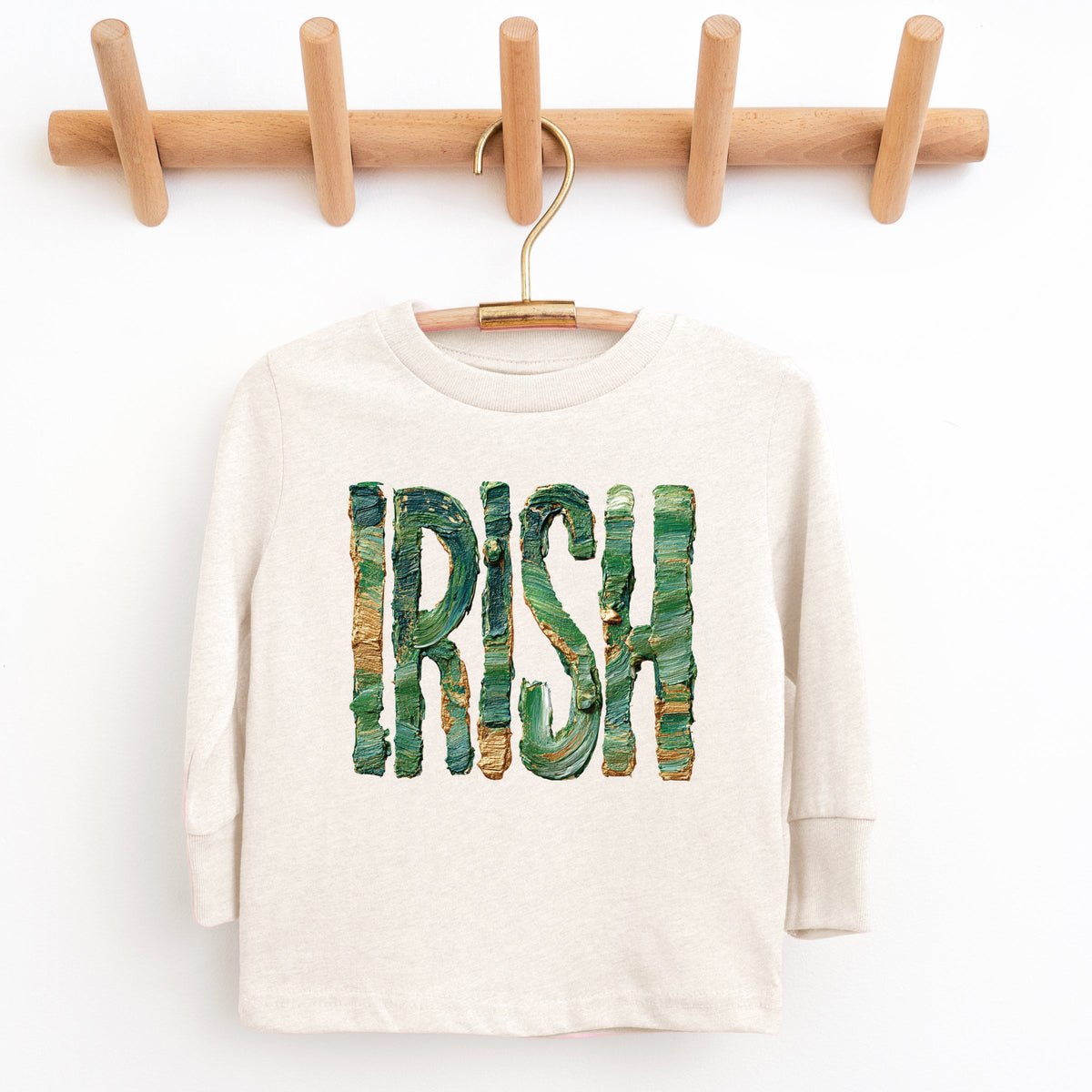 Irish Paint Print - Youth Long Sleeve Graphic T-Shirt