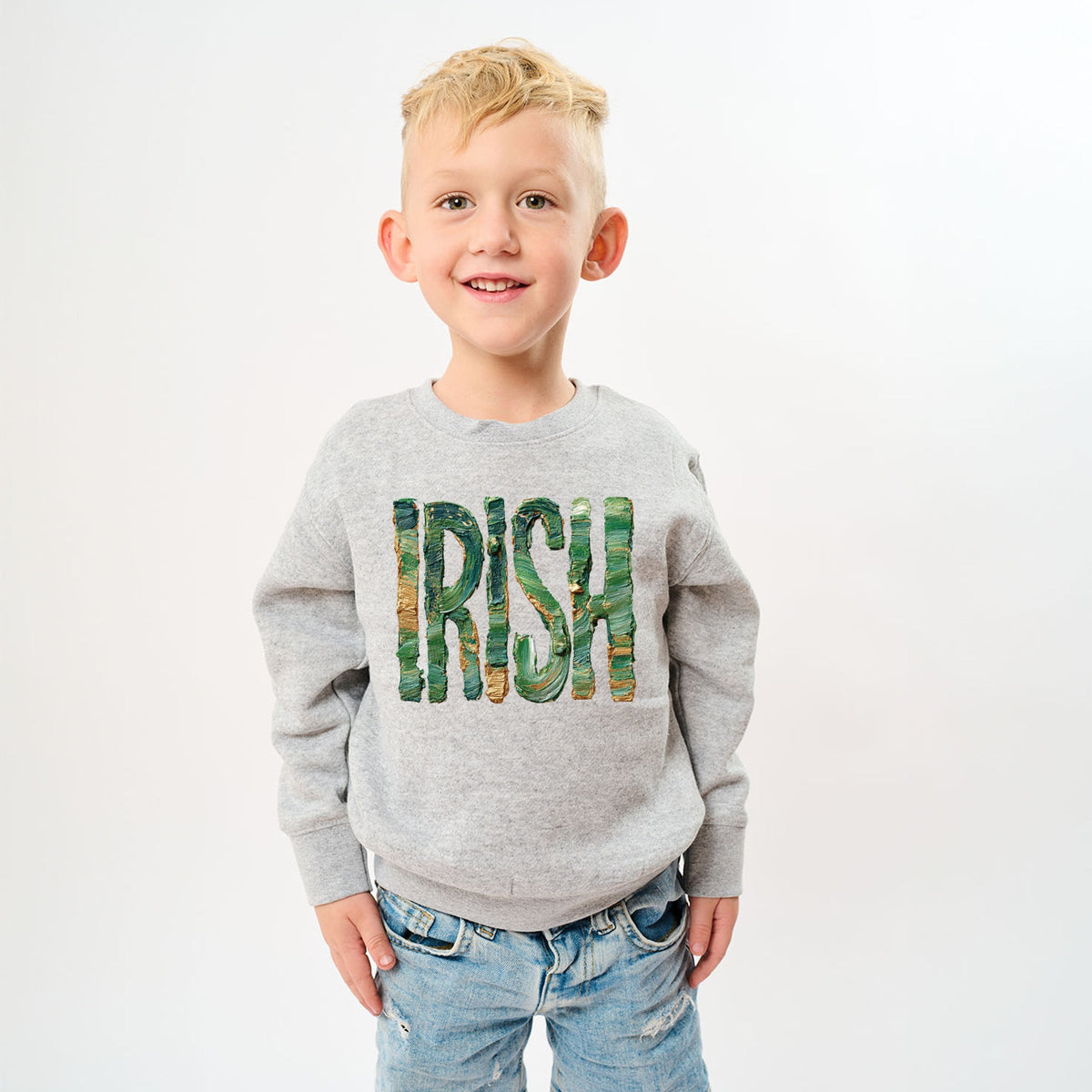 Irish Paint Print - Youth Graphic Sweatshirt