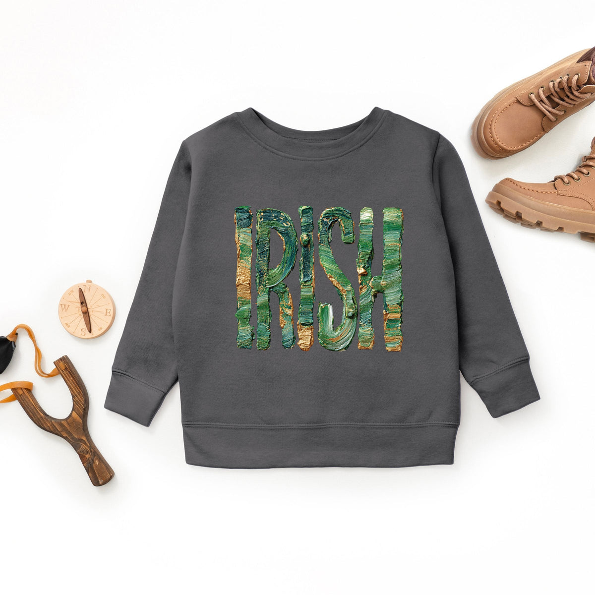 Irish Paint Print - Youth Graphic Sweatshirt