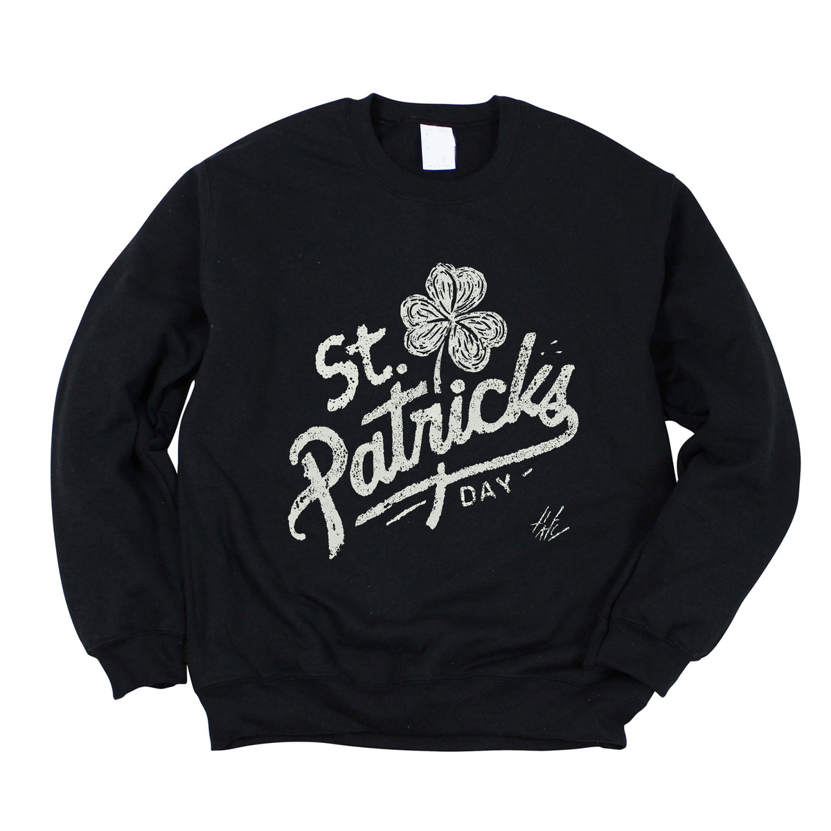 St. Patrick's Day Clover Cursive - Women's Graphic Sweatshirt