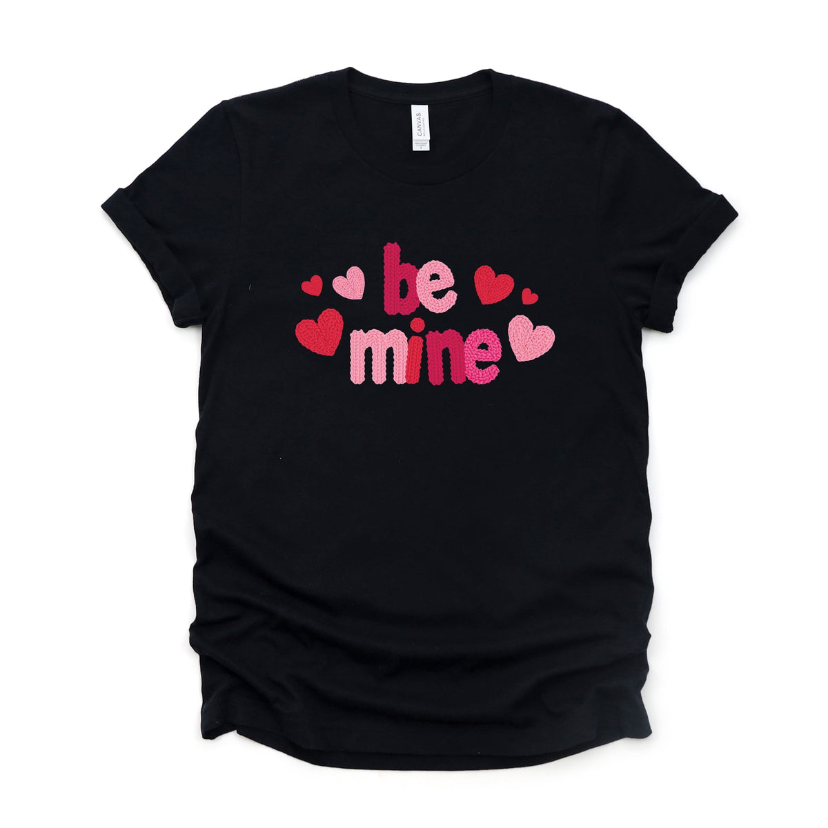Be Mine Knit Print - Women's Short Sleeve Graphic T-Shirt