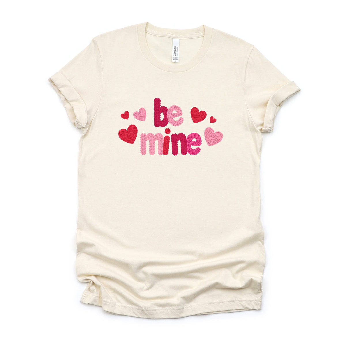 Be Mine Knit Print - Women's Short Sleeve Graphic T-Shirt