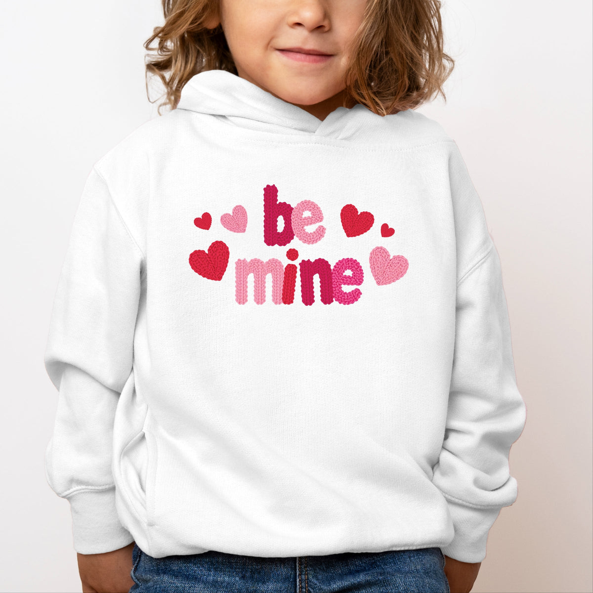 Be Mine Knit Print - Toddler Hoodie