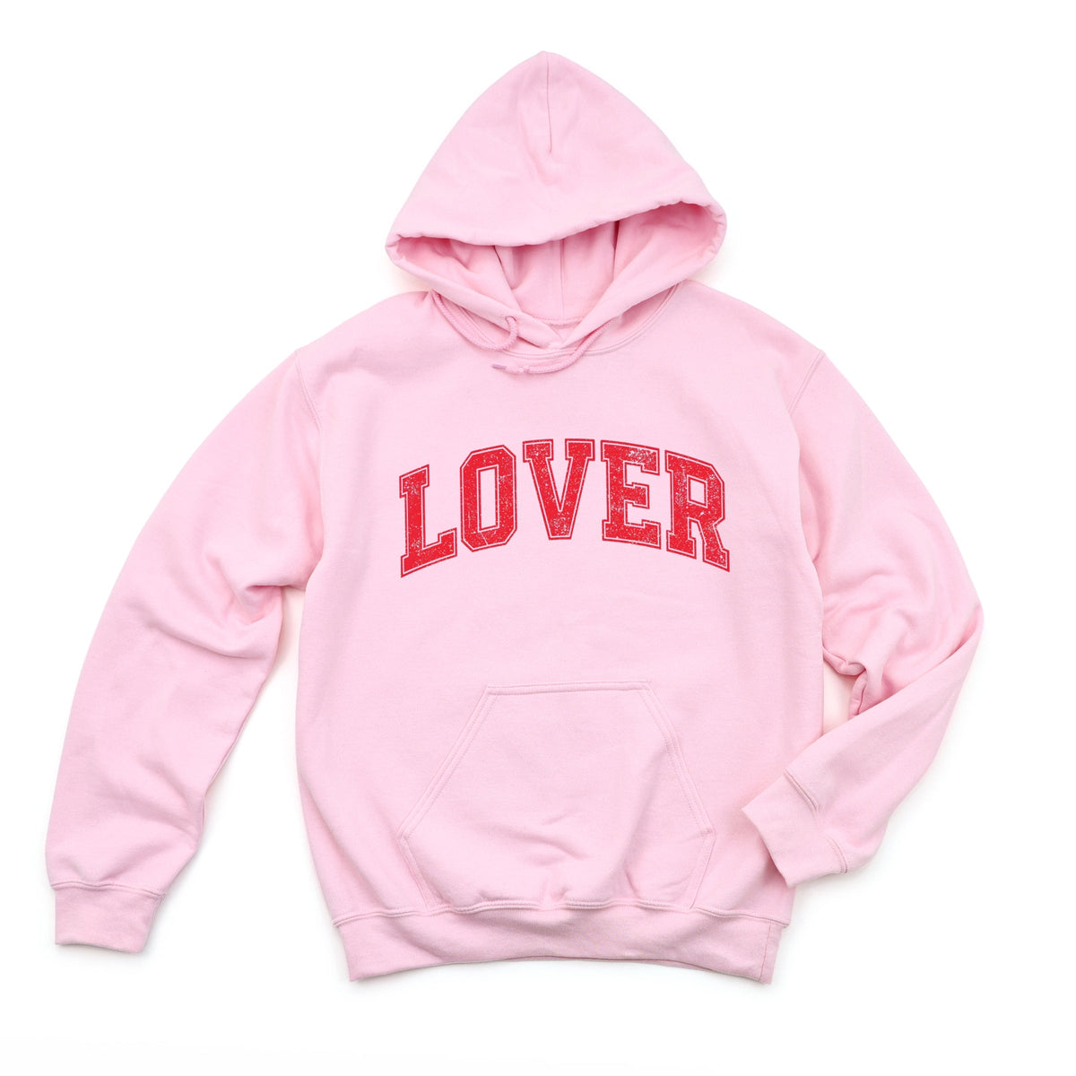 Lover Varsity Arched Distressed - Women's Graphic Hoodie