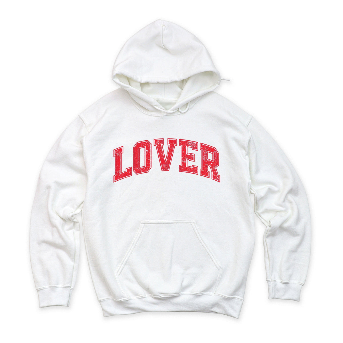 Lover Varsity Arched Distressed - Women's Graphic Hoodie