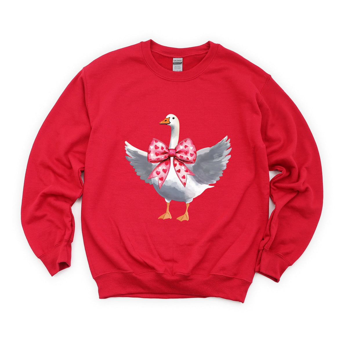 Valentine Goose Coquette - Women's Graphic Sweatshirt