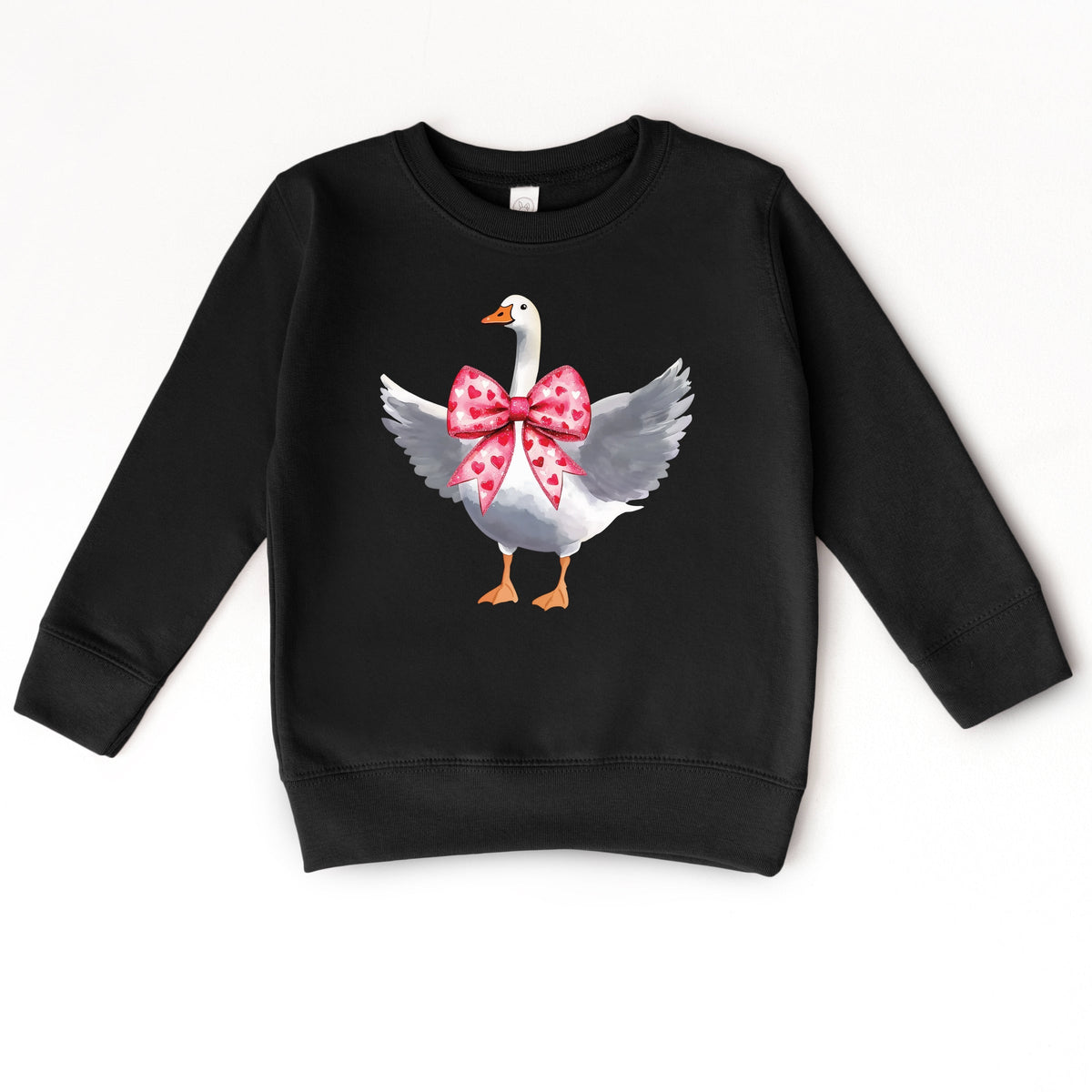 Valentine Goose Coquette - Toddler Graphic Sweatshirt