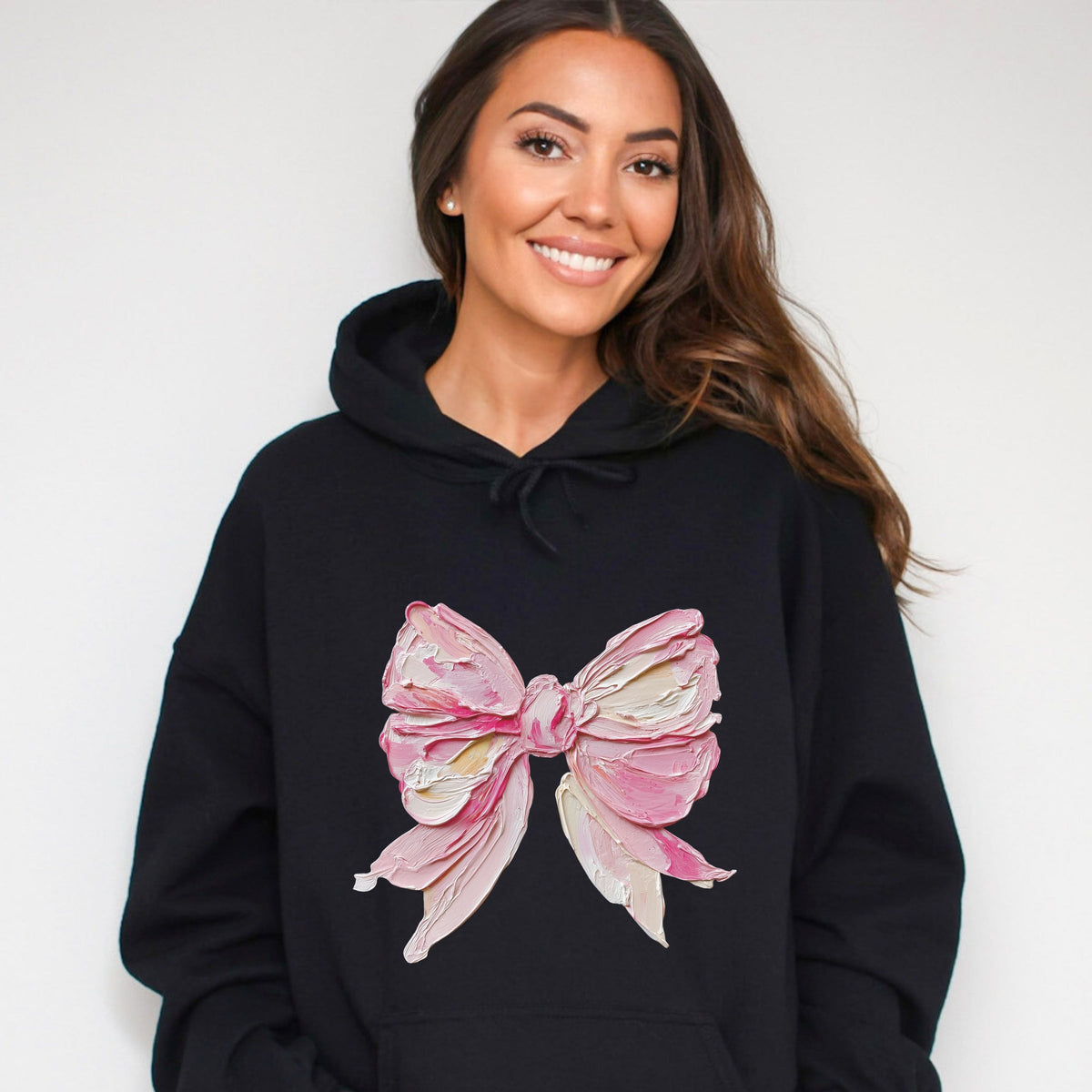 Coquette Bow Paint - Women's Graphic Hoodie