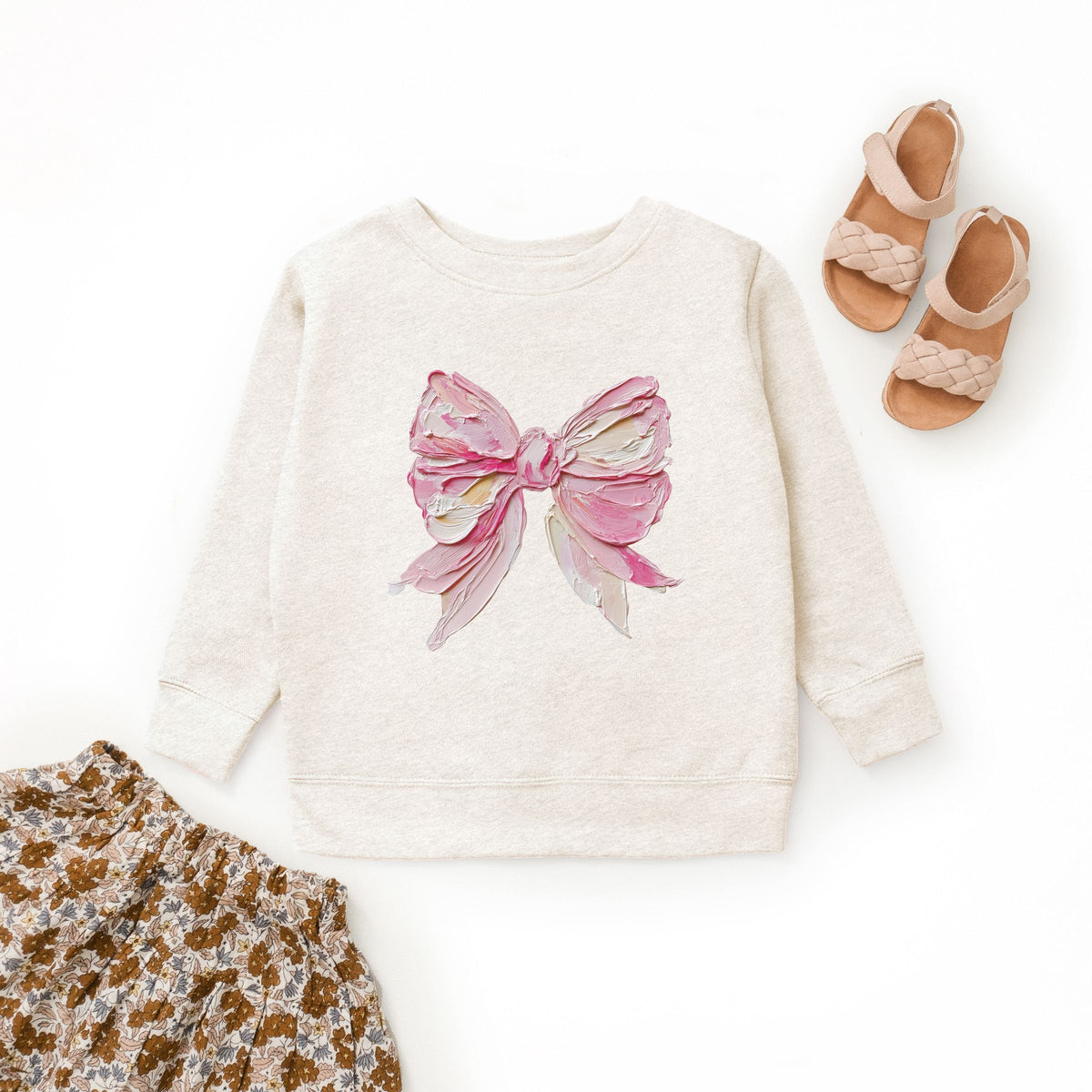 Coquette Bow Paint - Youth Graphic Sweatshirt