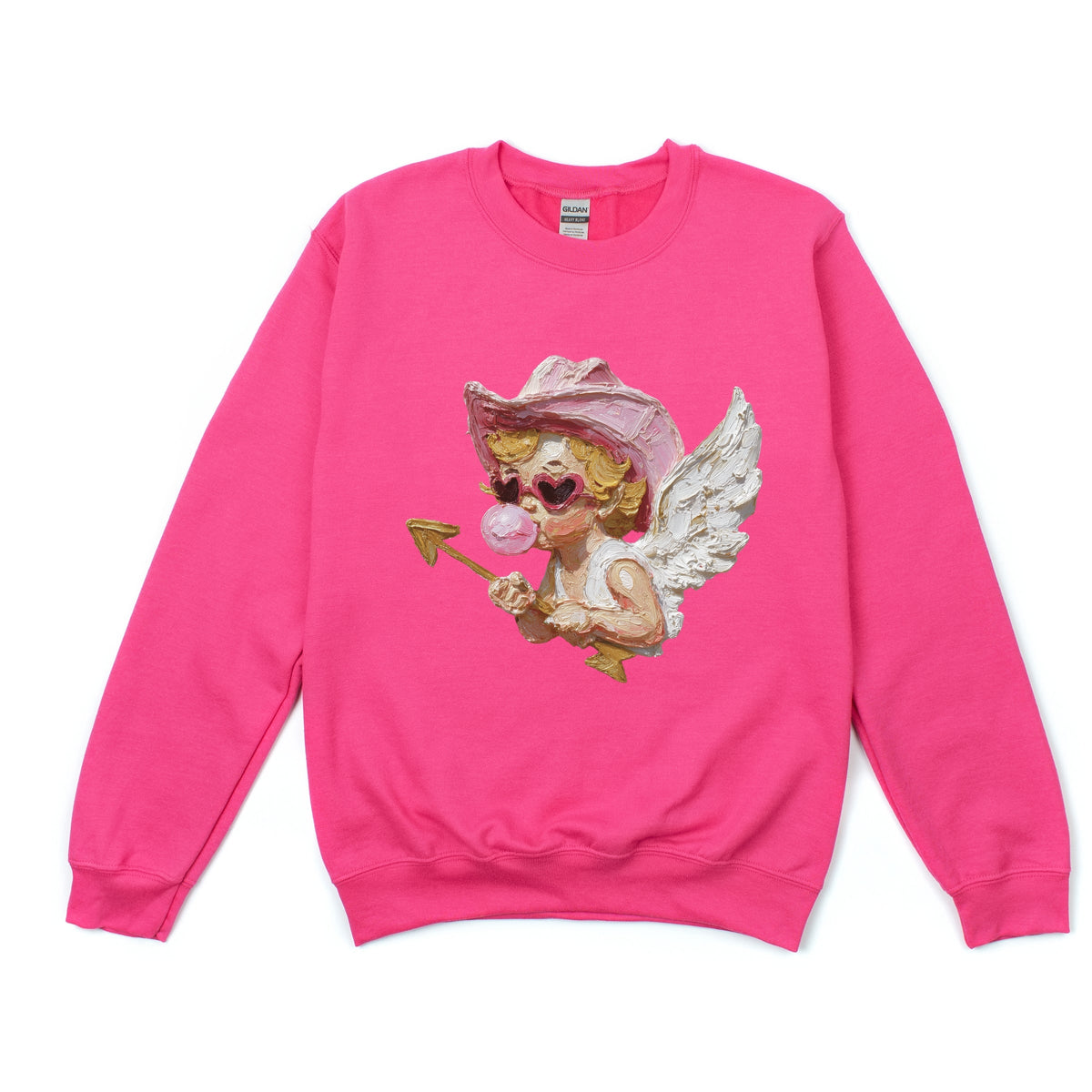 Cupid Heart Eyes Paint - Women's Graphic Sweatshirt