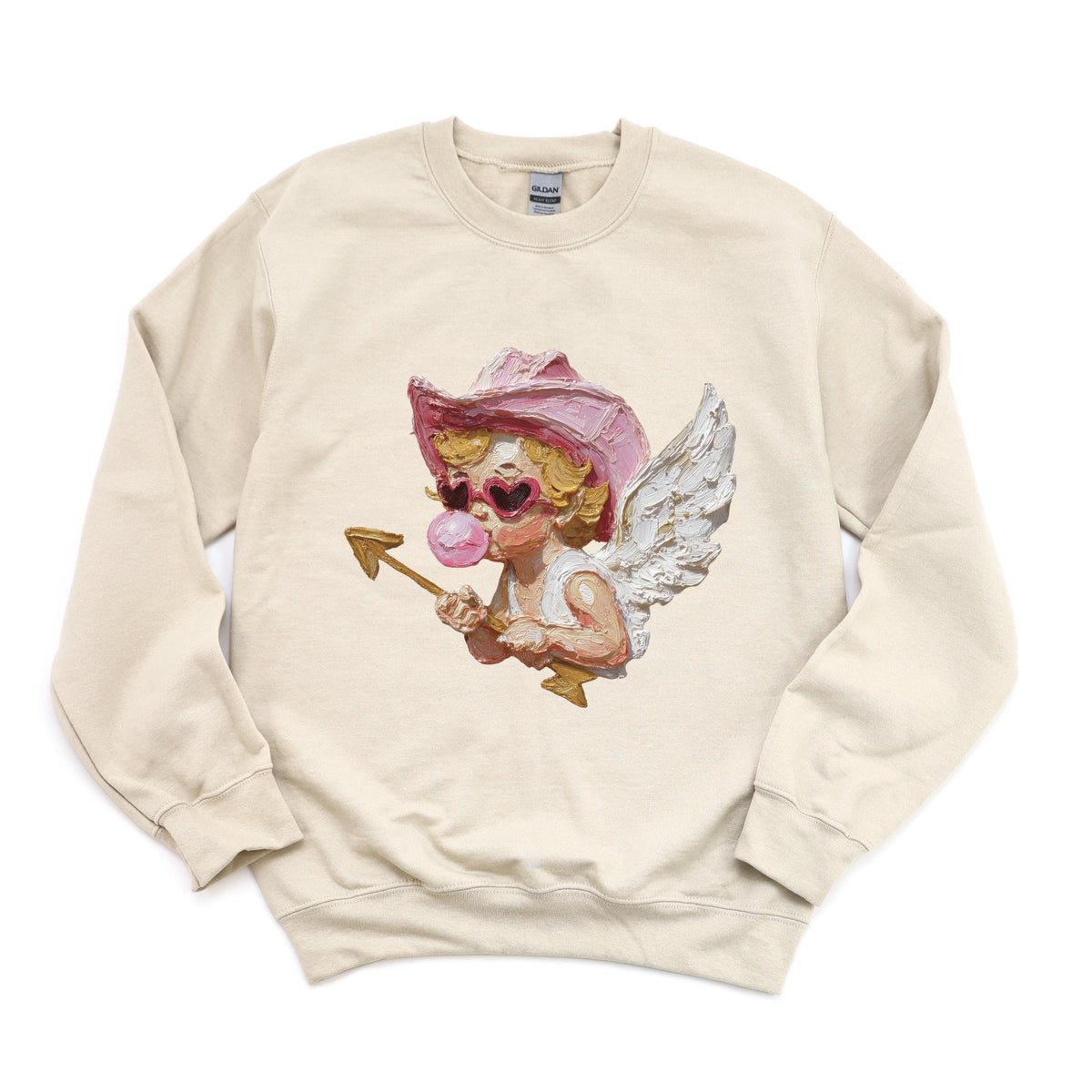 Cupid Heart Eyes Paint - Women's Graphic Sweatshirt