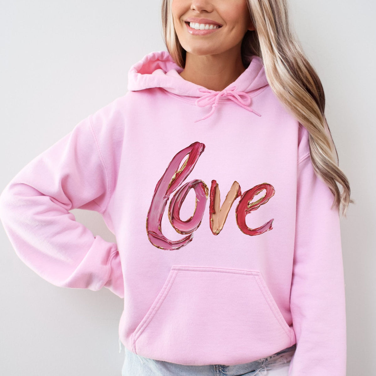 Love Cursive Paint - Women's Graphic Hoodie