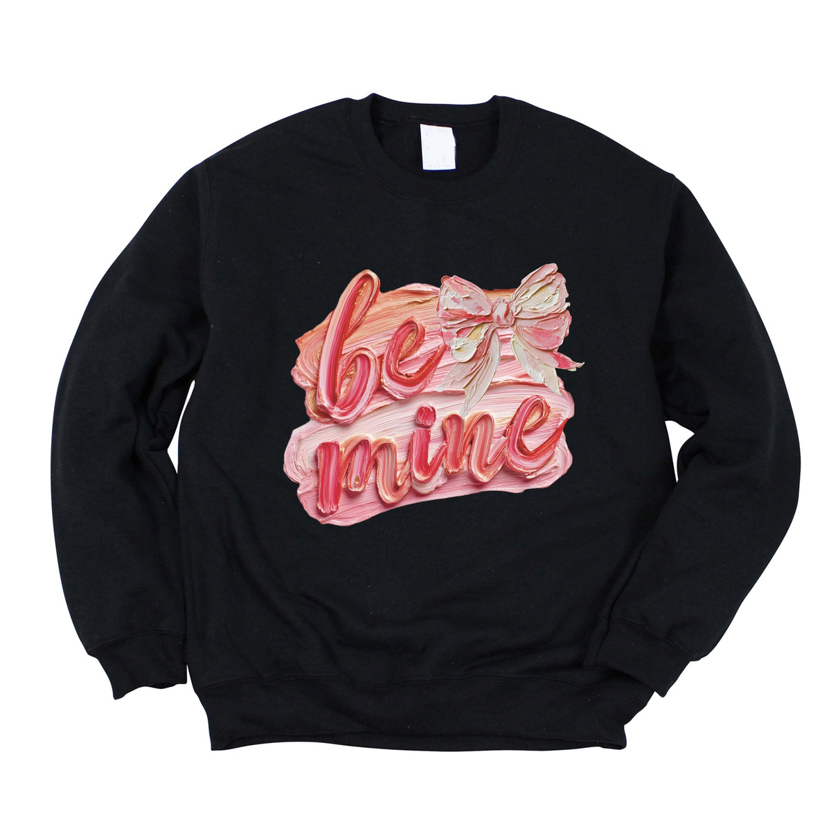 Be Mine Textured Paint - Women's Graphic Sweatshirt
