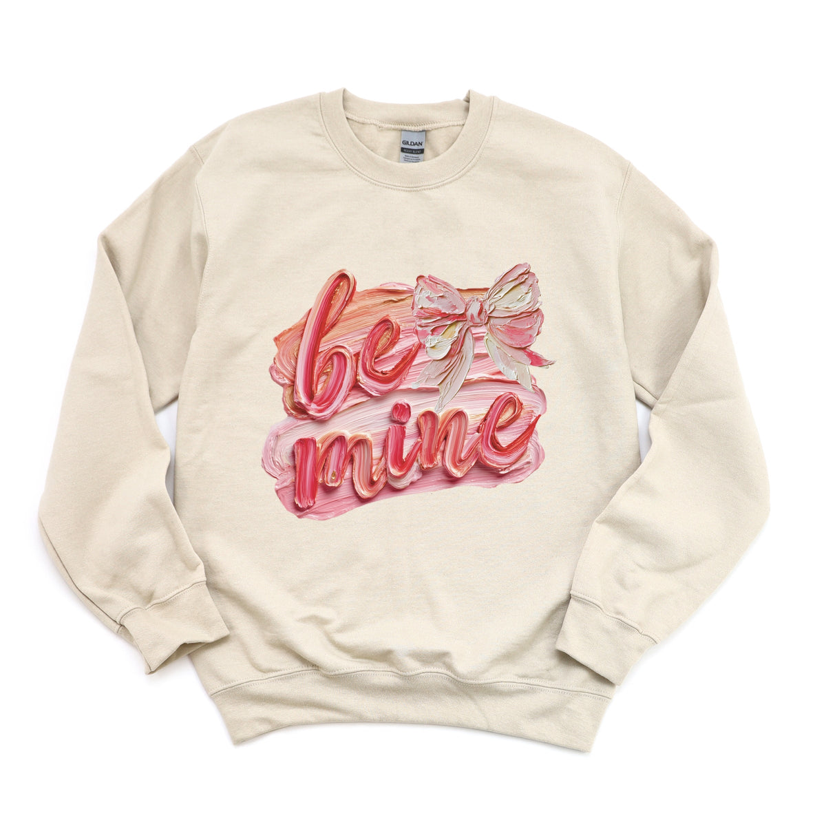 Be Mine Textured Paint - Women's Graphic Sweatshirt