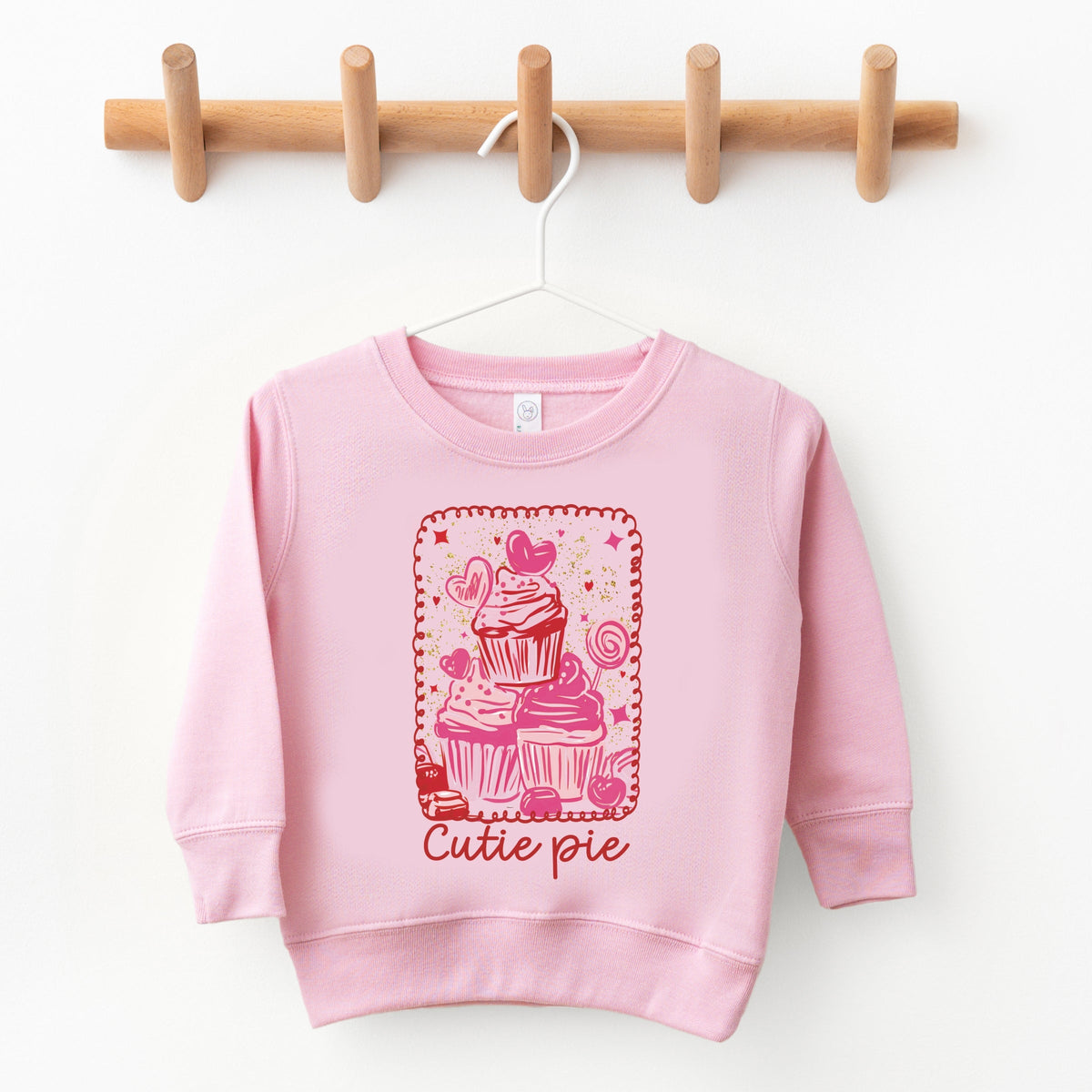 Cutie Pie Cupcakes Frame - Toddler Graphic Sweatshirt
