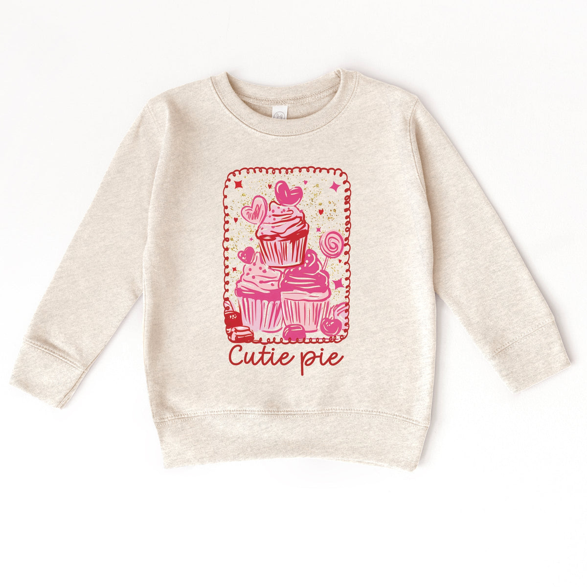 Cutie Pie Cupcakes Frame - Toddler Graphic Sweatshirt