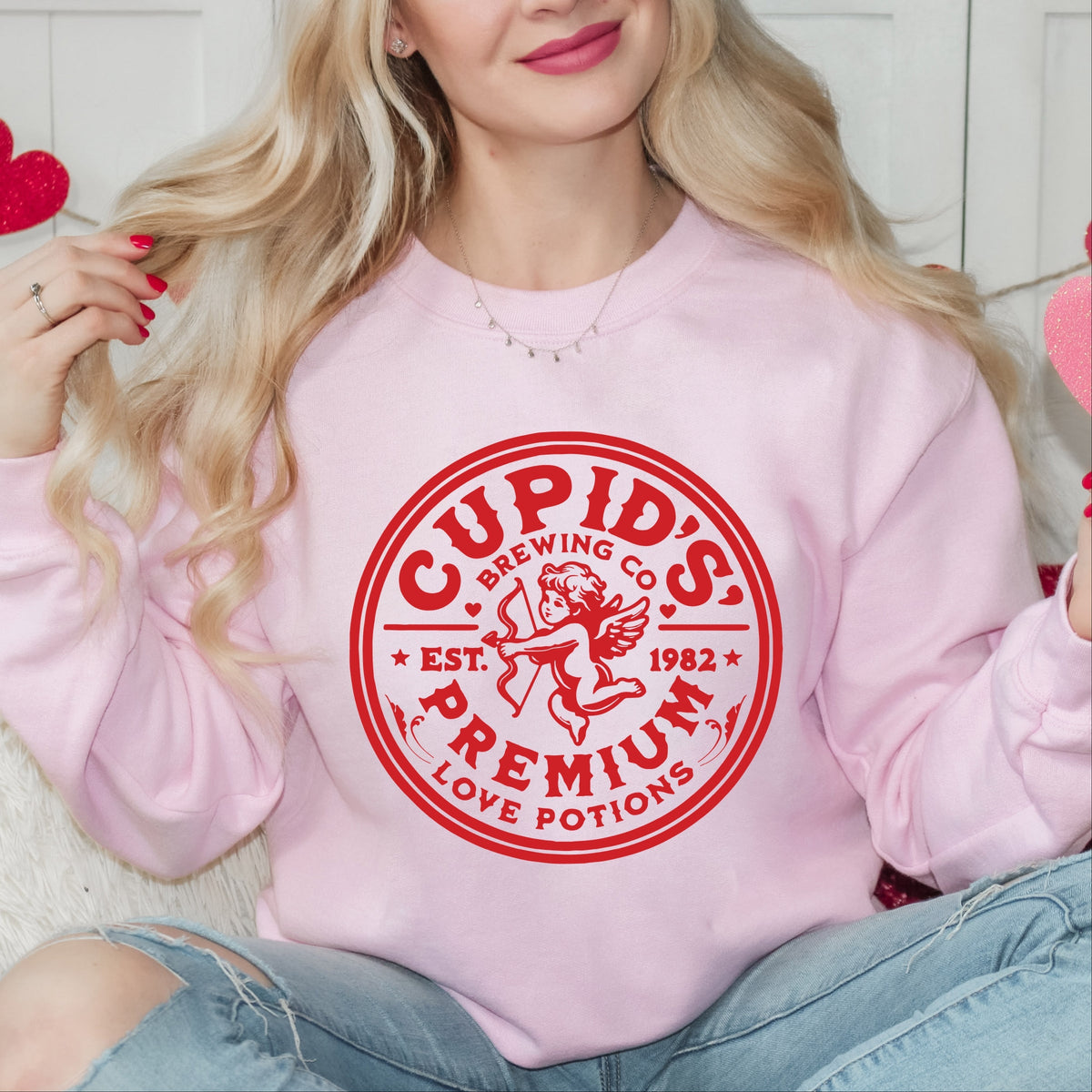 Cupid's Brewing Co. Premium Love Potions - Women's Graphic Sweatshirt