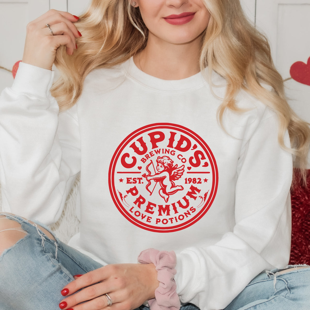 Cupid's Brewing Co. Premium Love Potions - Women's Graphic Sweatshirt