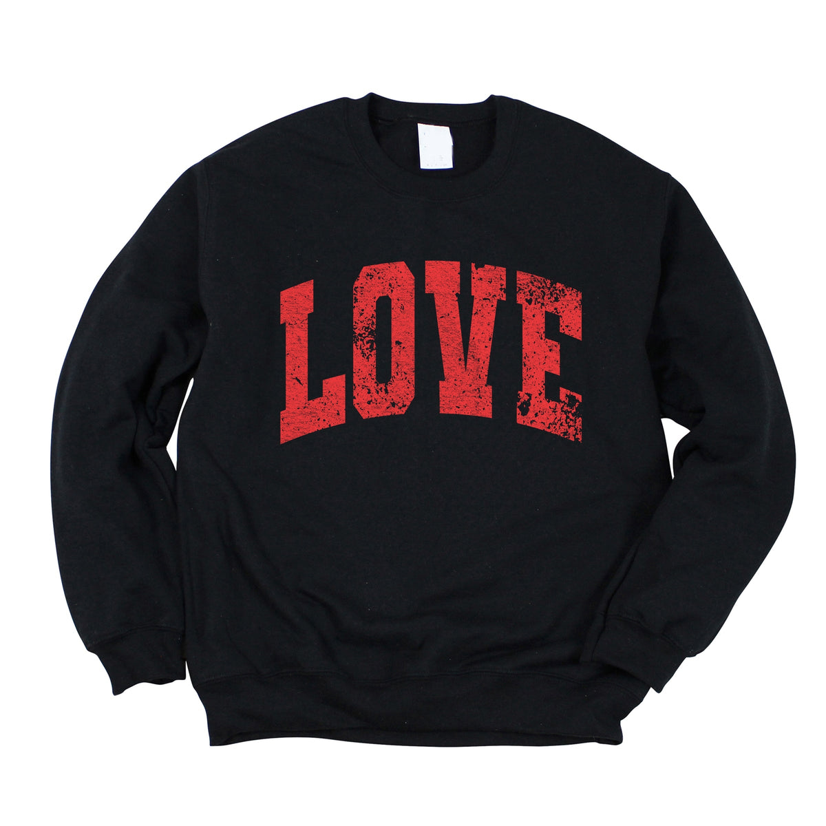Love Varsity Arched Distressed - Women's Graphic Sweatshirt