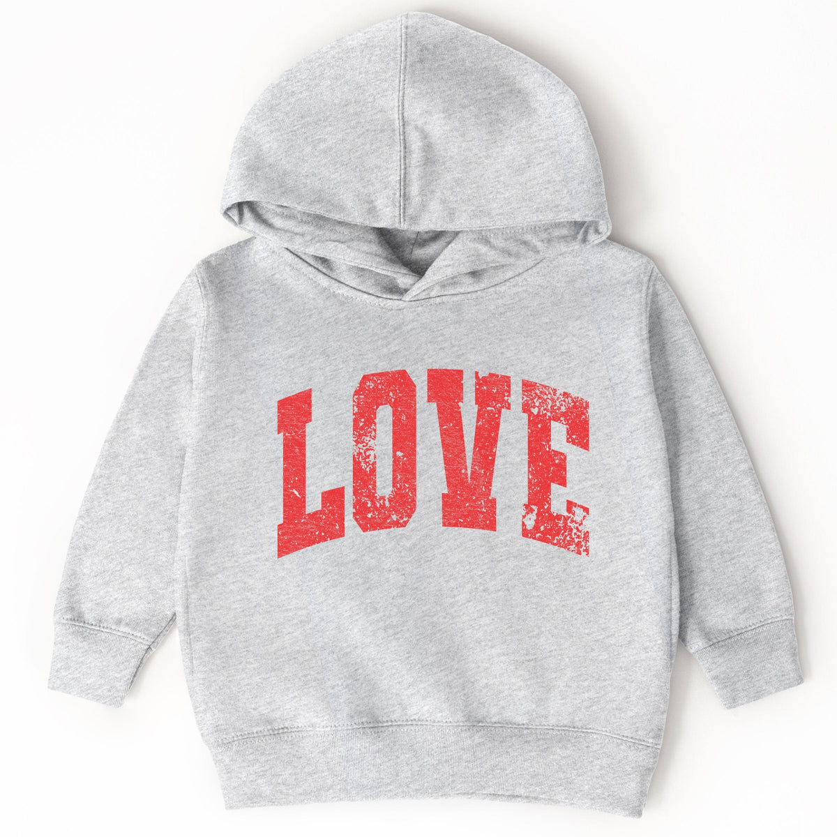 Love Varsity Arched Distressed - Toddler Hoodie