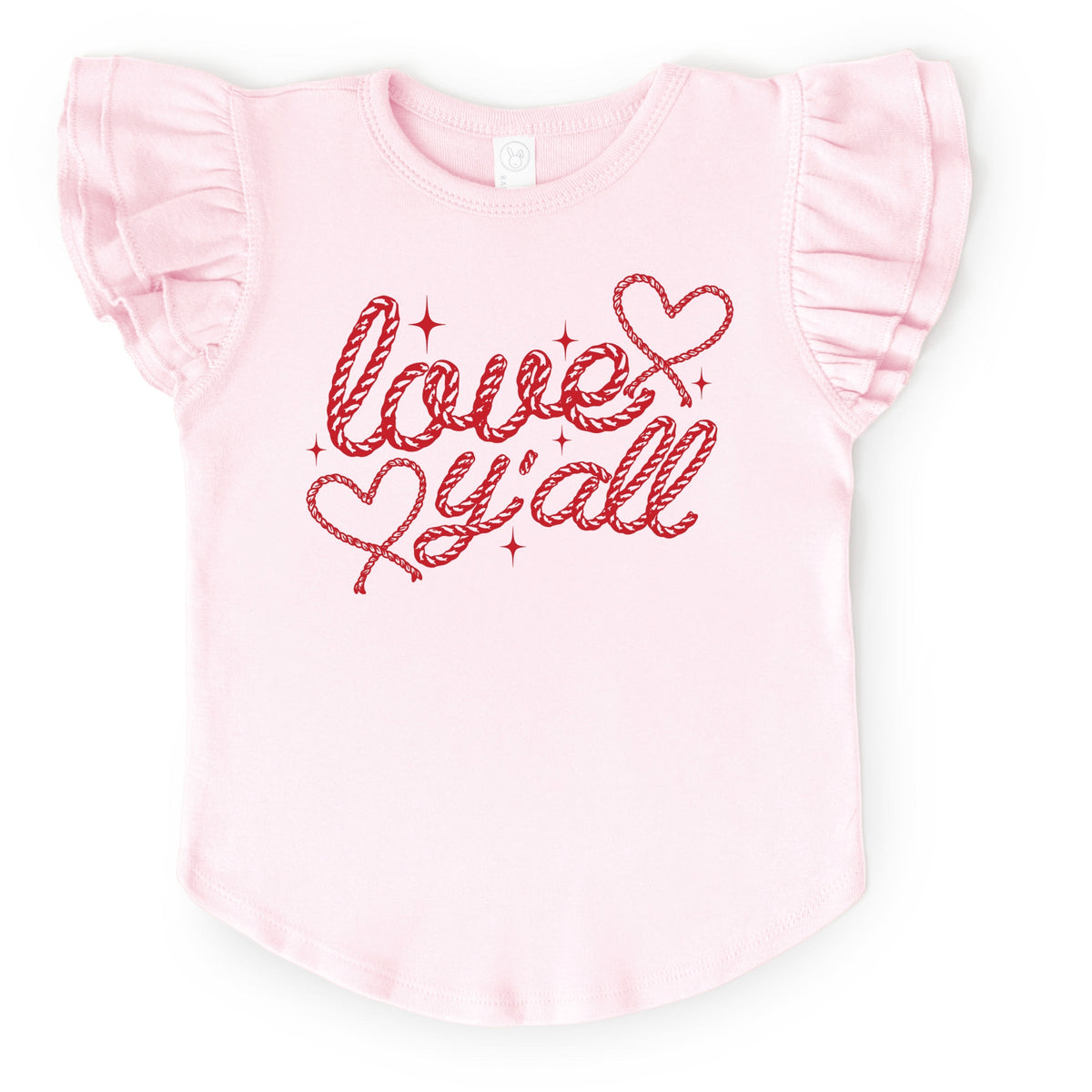 Love Y'all Rope - Flutter Sleeve Graphic T-Shirt