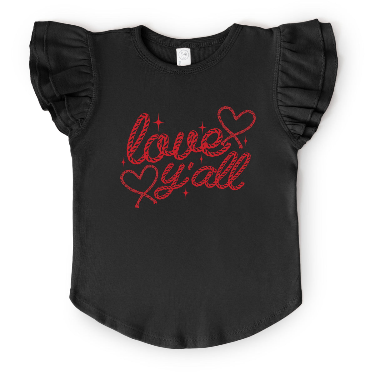 Love Y'all Rope - Flutter Sleeve Graphic T-Shirt