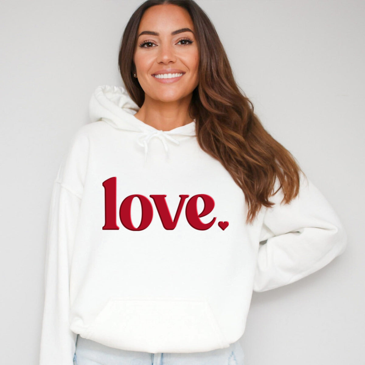 Love Bold Heart Puff - Women's Graphic Hoodie
